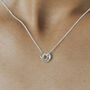 Silver Mini Russian Circle Ring Necklace, thumbnail 1 of 5