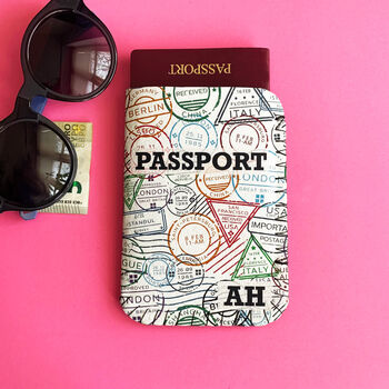 Passport Holder Personalised Travel Stamps, 2 of 3