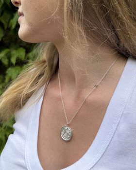 Sterling Silver Handmade Self Love Talisman Pendant, 8 of 10
