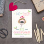 Personalised Mummy Colouring In Christmas Card, thumbnail 3 of 8