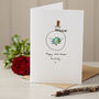 Personalised 'Snowman With Gift' Handmade Card, thumbnail 2 of 7