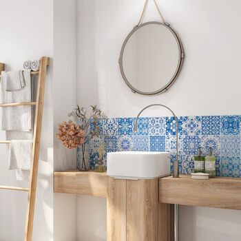 Mix And Match Ceramic Tiles Cheerful Blue Mix, 6 of 9