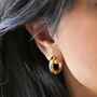 Medium Chunky Hoop Earrings In Gold Plating, thumbnail 1 of 5