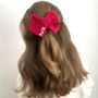 Red Personalised Hair Bow Red Christmas, thumbnail 1 of 3