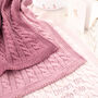 Luxury Girls Dusky Rose Baby Blanket, thumbnail 3 of 11