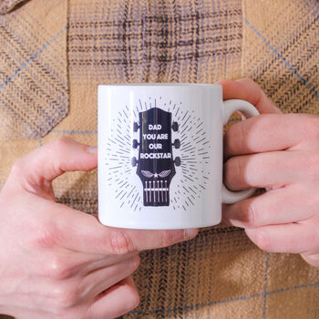 Personalised Rockstar Guitar Mug Gift For The Home, 3 of 4