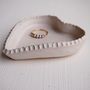 Handmade White Ceramic Heart Wedding Ring Dish, thumbnail 4 of 6