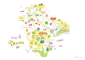 Map Of Devon, 6 of 8