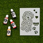 Doodle Poo Dog Stencil For Kids, thumbnail 1 of 3