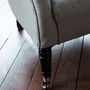 Bromley Wing Back Chair, Grey Wool, thumbnail 4 of 4