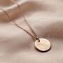 Personalised Molten Texture Disc Necklace, thumbnail 6 of 9