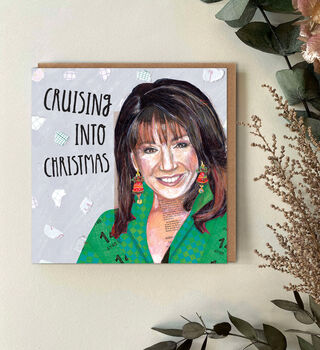 Cruising Into Christmas Card, Jane Mc Donald Funny Card, 2 of 4