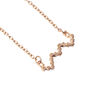Baori Outline Necklace Rose Gold Vermeil, thumbnail 3 of 3