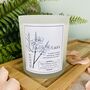 August Gladiolus Birth Flower Personalised Candle, thumbnail 4 of 11