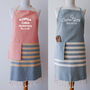 Personalised Apron, Hand Towel, 2nd Anniversary Gift, thumbnail 1 of 12