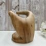 Hand Carved Wooden ‘Hand Of Wisdom’ Wine Bottle Holder, thumbnail 3 of 11