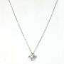 Crystal Interlocking Cross Pendant Necklace, thumbnail 2 of 3