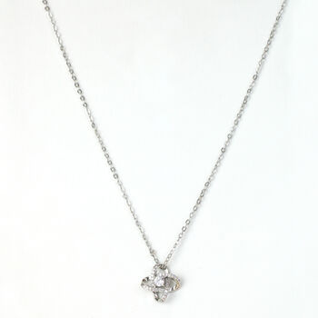 Crystal Interlocking Cross Pendant Necklace, 2 of 3