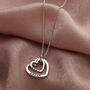 Personalised Silver And 9ct Gold Family Heart Necklace, thumbnail 3 of 10