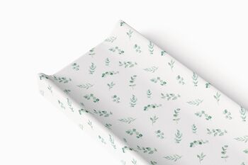 Eucalyptus Leaf Baby Anti Roll Wedge Changing Mat, 2 of 3