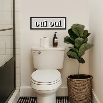 Framed Oui Oui Typography Print, 10 of 12