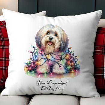 Personalised Havanese In Christmas Lights, 2 of 9