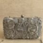 Grey Handcrafted Rectangular Clutch Bag, thumbnail 8 of 10