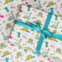 Dinosaur Wrapping Paper Roll Or Folded V4, thumbnail 1 of 3