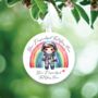 Personalised Cute Child Astro Rainbow Decoration Gift, thumbnail 2 of 2