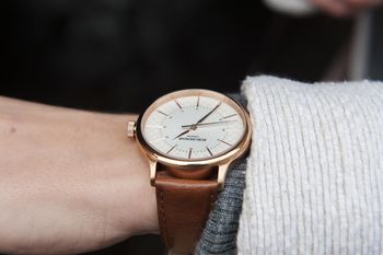 'Confluence' Gold Unisex Watch, 6 of 12