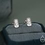 Retro Game Console Stud Earrings In Sterling Silver, thumbnail 1 of 12