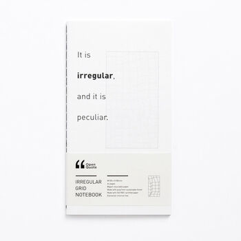 Blank/Grid/Irregular Recycled Paper Notebook, 9 of 10