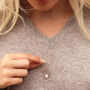 18ct Rose Gold Plated And Freshwater Pearl Necklace, thumbnail 1 of 4