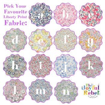Liberty Print Custom Birthday Badge Personalised, 2 of 8