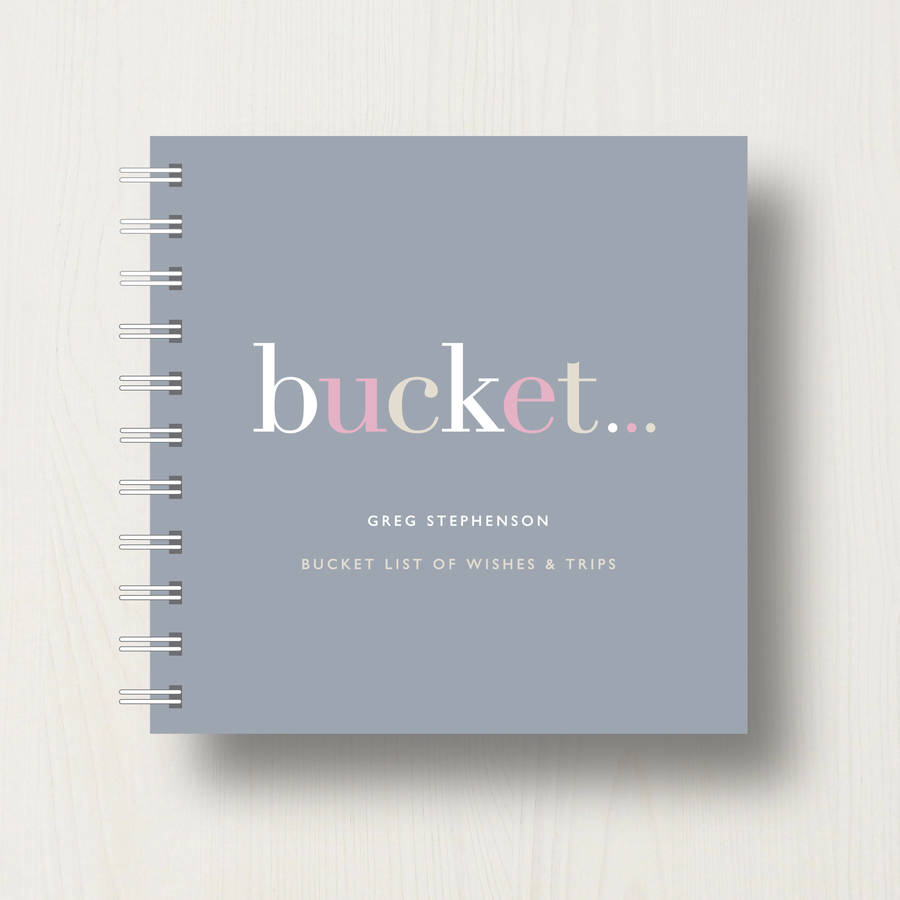Personalised 'Bucket' List Small Notebook, 1 of 10