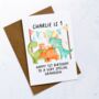 Personalised Dinosaur Birthday Age Card, thumbnail 3 of 4