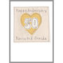 Personalised Golden 50th Wedding Anniversary Card, thumbnail 9 of 12