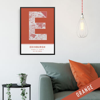 Edinburgh City Map Wall Art Print, 6 of 9