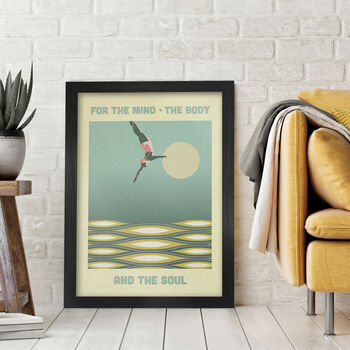 For The Mind, The Body And The Soul Swimming Poster, 3 of 3