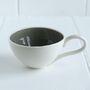 Handmade Porcelain Wonky Cappuccino Cup, thumbnail 8 of 12