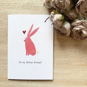 Be My Honey Bunny Valentine's Day Card By French Grey Interiors ...