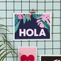 'Hola' Tropical Art Print, thumbnail 5 of 6