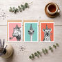 Pack Of Three Safari Animal Birthday Cards, thumbnail 1 of 8