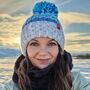 Andrea Hall Wave Reflective Super Bobble Hat, thumbnail 5 of 9