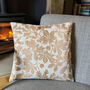 Luxury Velvet Cushion Autumn Cream And Gold With Optional Piping, thumbnail 6 of 6