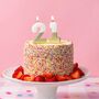 White And Gold 21st Birthday Candle, thumbnail 2 of 2
