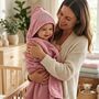 Personalised Baby Hooded Towel Embroidered Name Gift, thumbnail 2 of 9