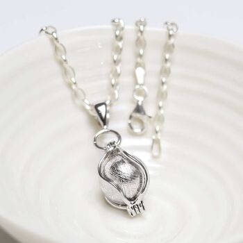 Muonionsalusta Meteorite Spinning Orb Necklace, 3 of 11