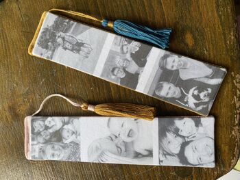 Personalised Embroidered Photo Strip Bookmark, 9 of 9