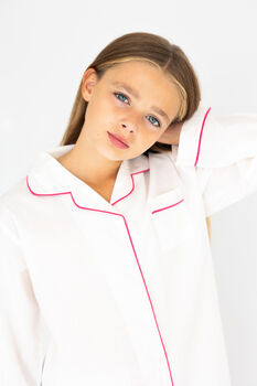 Personalised Mummy And Daughter Traditional Pyjama Set, 6 of 11